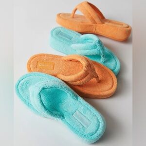 Circus NY Bali Blue Terry Turquoise Padded Laina Wedge Sandals